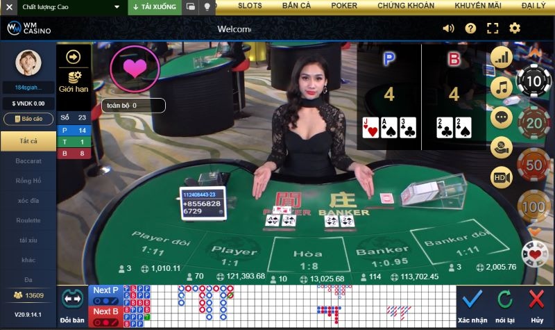 Thế bài chiến thuật Baccarat là gì