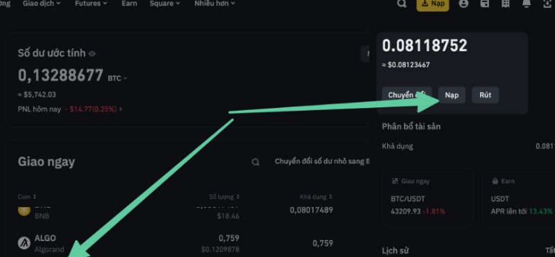 Nạp tiền BJ388 bằng phương thức USDT